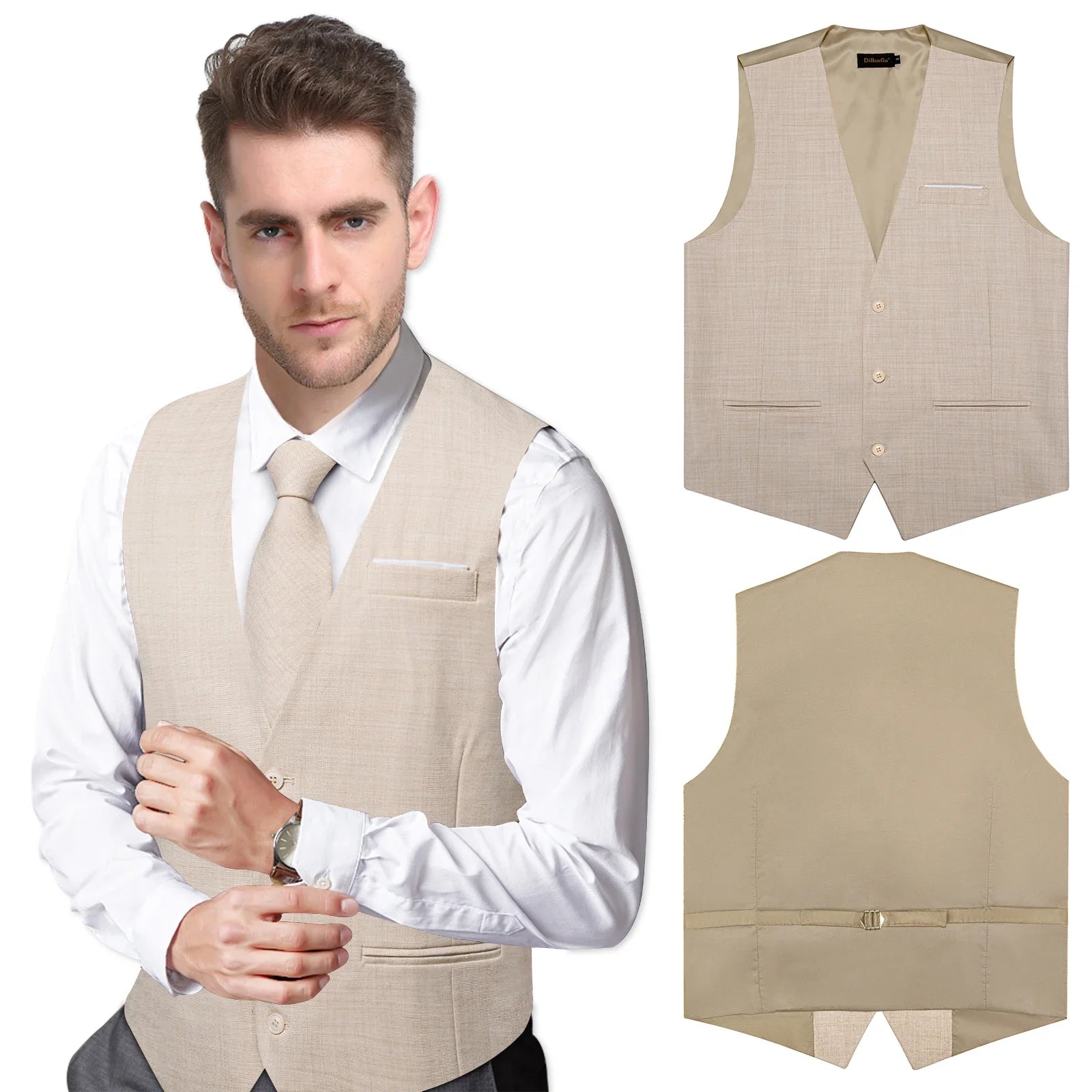 Luxury Formal Wedding Vest Set