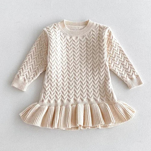 Knitted Princess Party Girls Dress