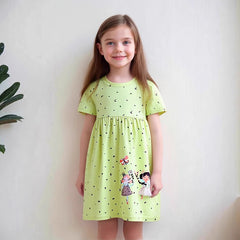 Embroidered Floral Summer Girls Dress