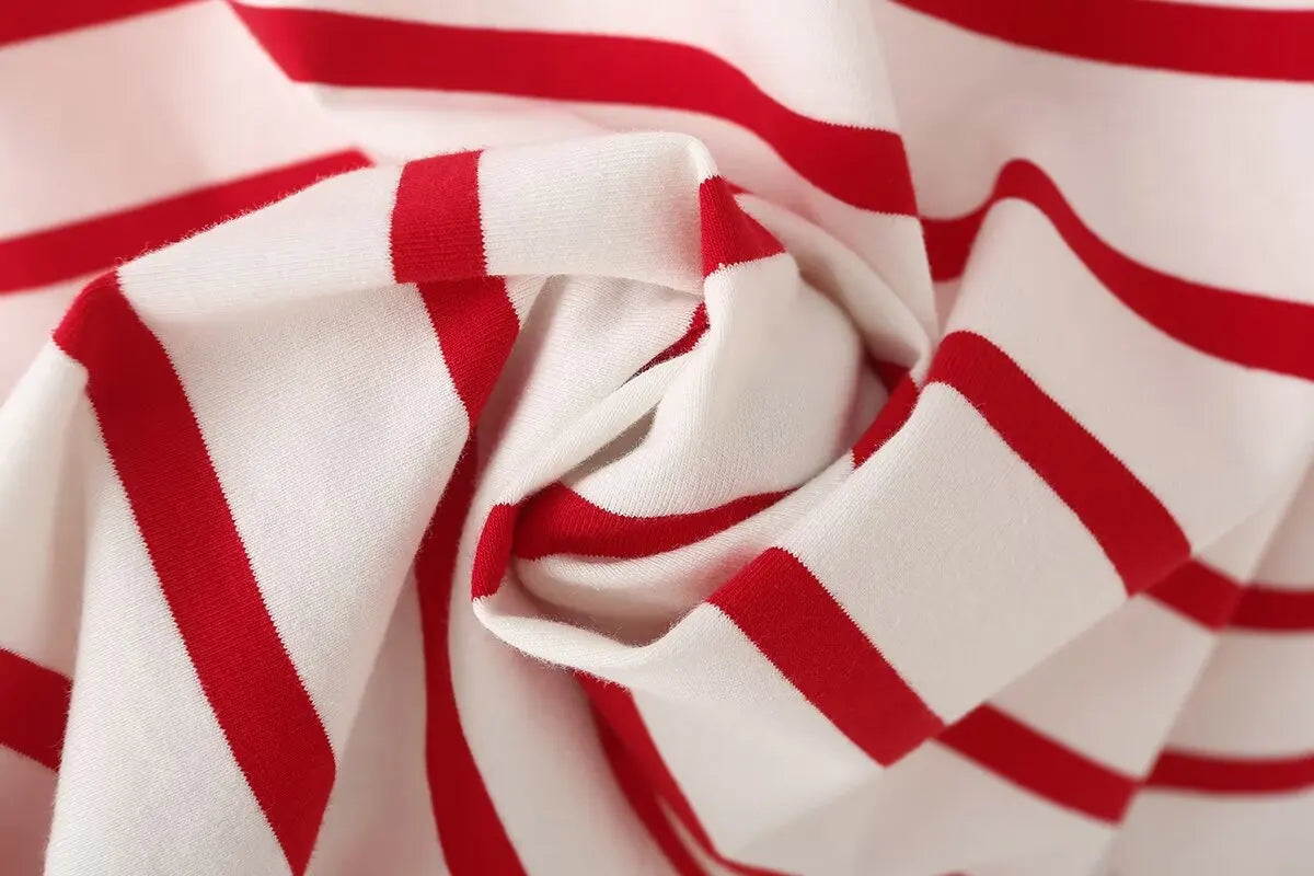 Striped Cotton Summer Tee Women