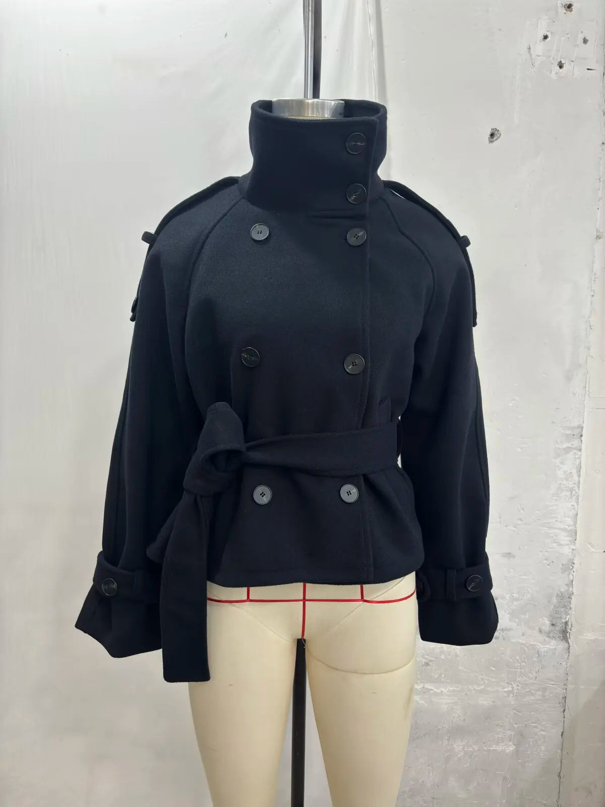 New Women's Jackets & Coats Autumn 2026 Fashion Loose Belt Elegant Turtleneck Warm Winter Jackets Women's Chic Youth Street Coat