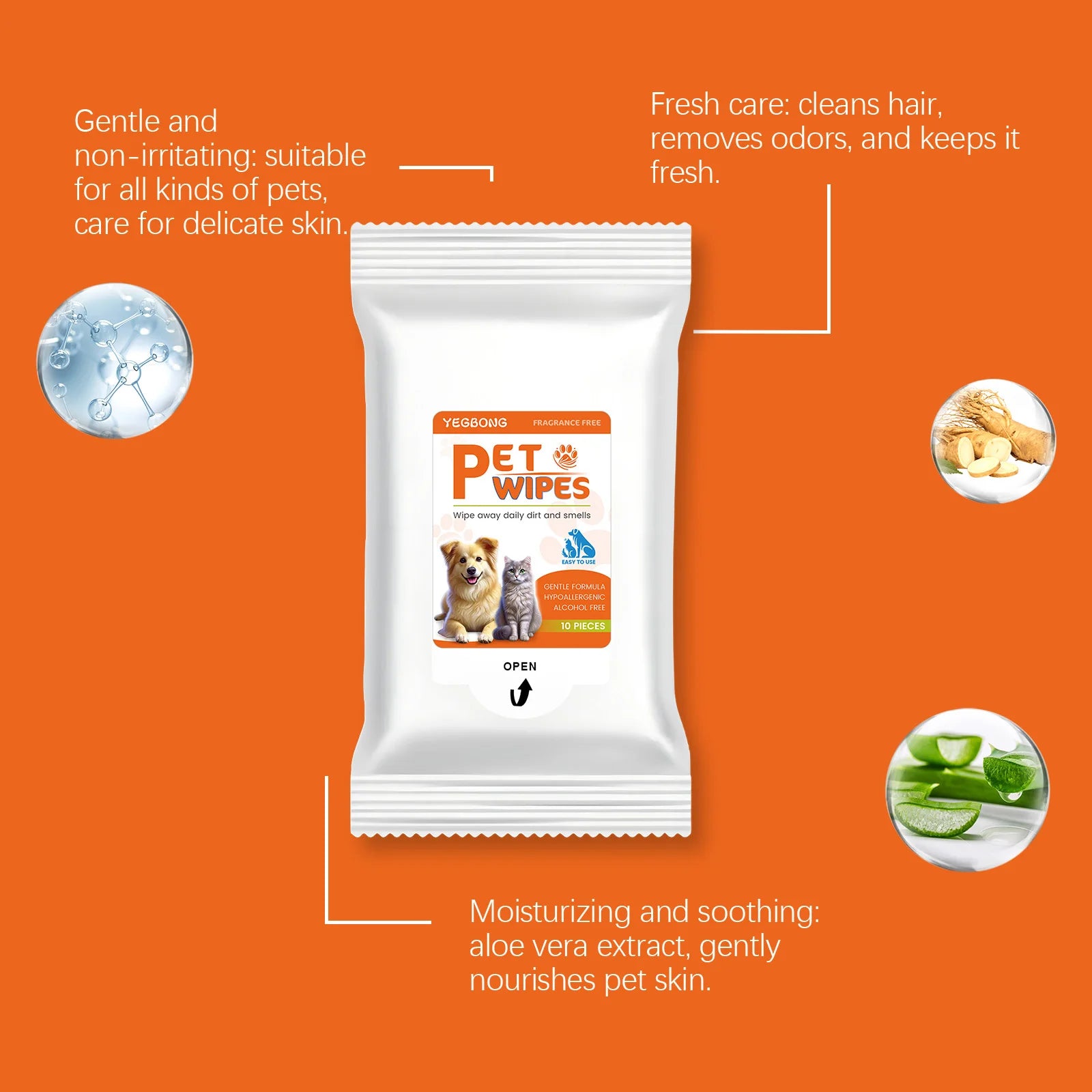 Skin-Friendly Tear Stain Wipes
