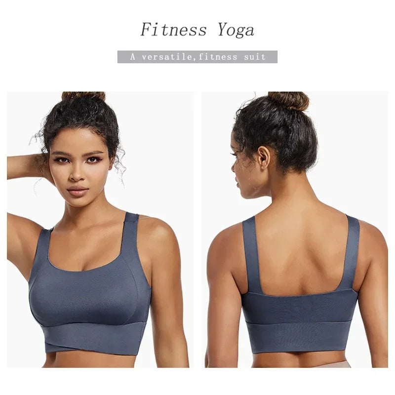High Impact Sports Bras For Women High Support Padded Sports Bra Workout Fitness Crop Top For Women Racerback Bra For Yoga