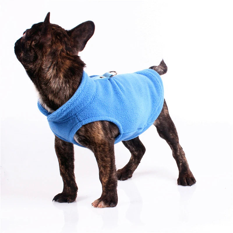 D-Ring Warm Fleece Dog Vest