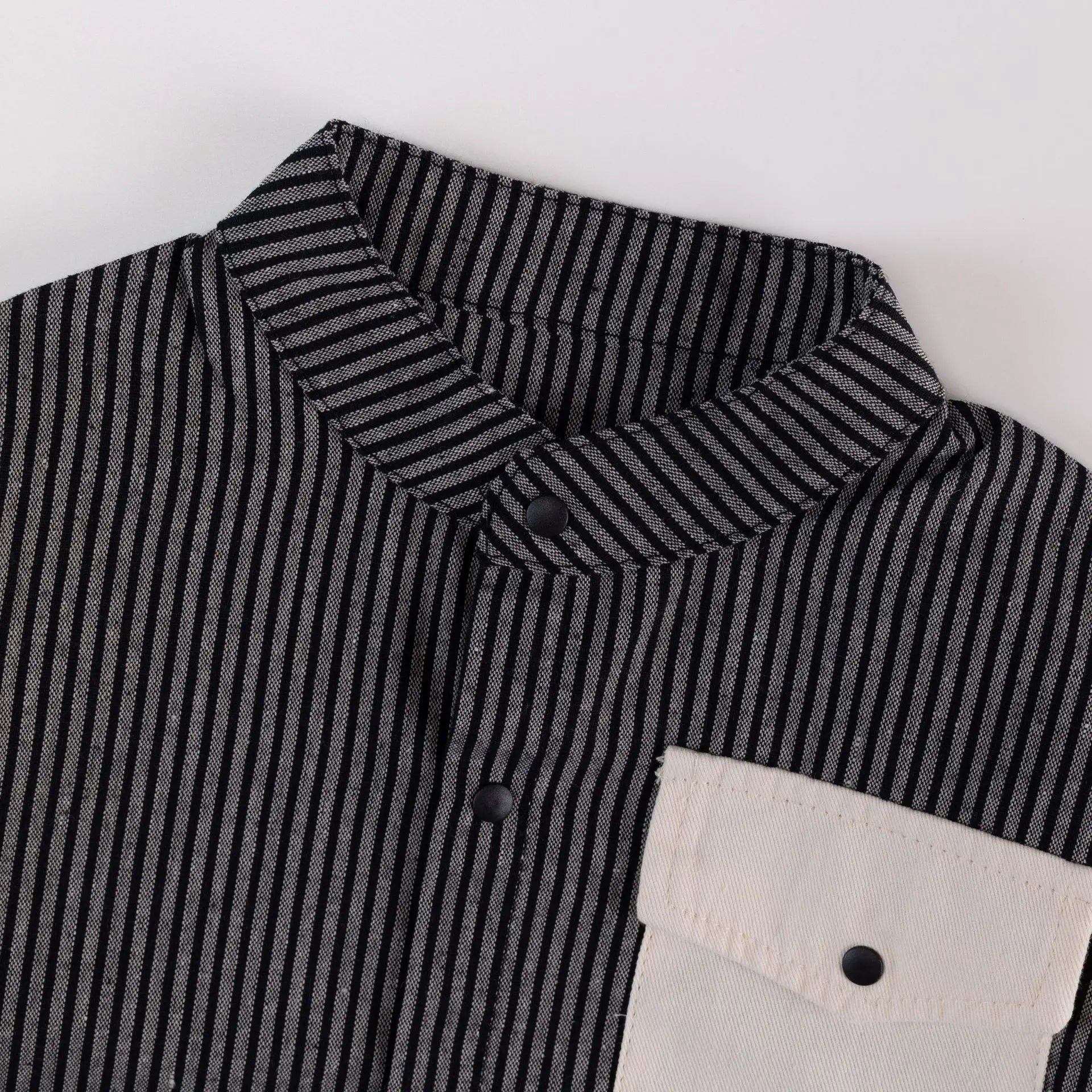 Striped Pocket Baby Long Shirt