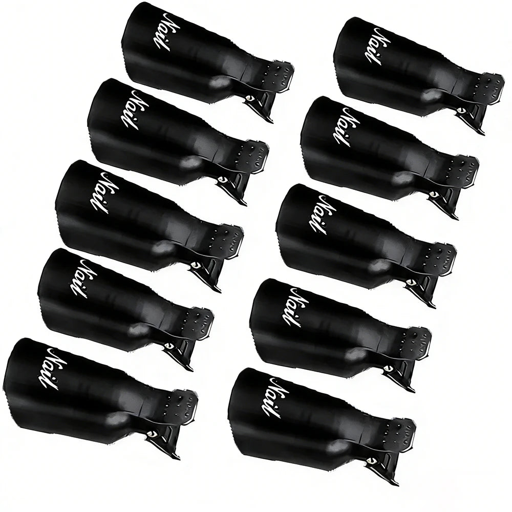 LULAA 10Pcs/16Pcs Plastic Nail Art Soak Off Cap Clip UV Gel Polish Remover Wrap Tool for Fingernail Removal Soak Off Clips