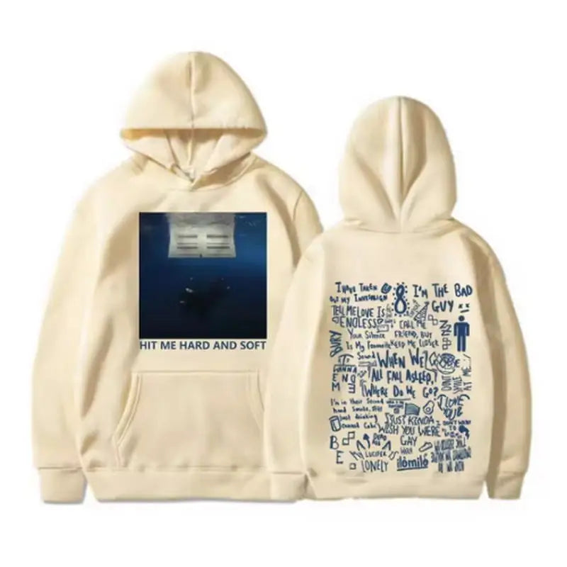 2025 Hit Me Hard and Soft Tour Hoodie Billie Hoodie Men's Hoodie Sudaderas Men's Casual Sports