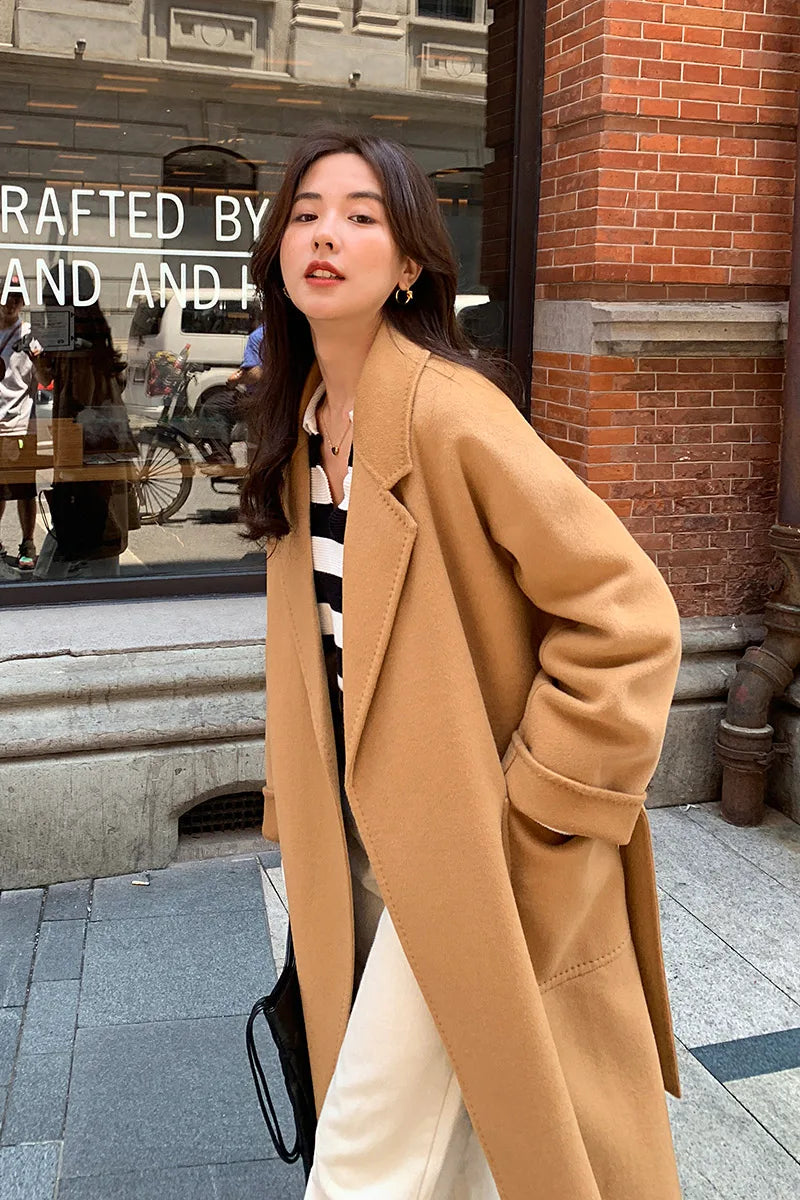 Double Faced Wool Korean Coat