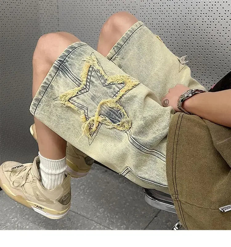 Retro High Street Denim Shorts
