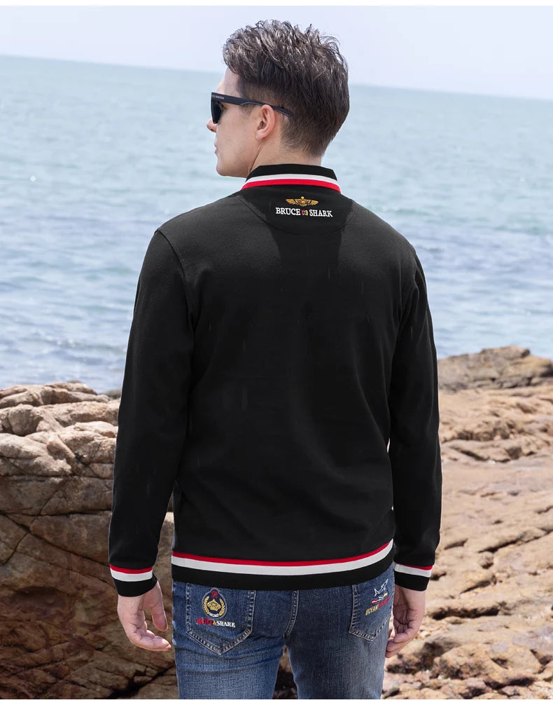 Thick Cotton Embroidered Polo Shirt