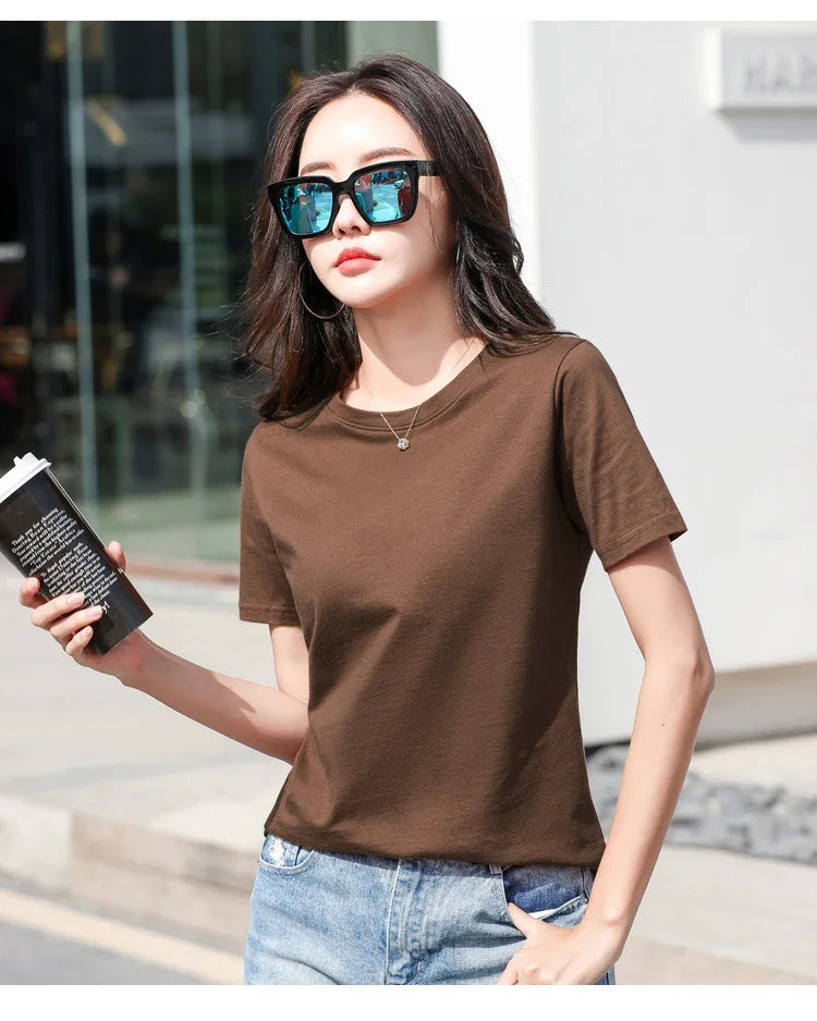 Pure Cotton Casual Loose Tee