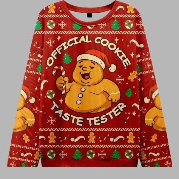 2025 Santa Claus Ugly Christmas Sweaters For Women Clothing Hilarious Animals Cat Raccoon Christmas Jumper Set Xmas Sweater Tops