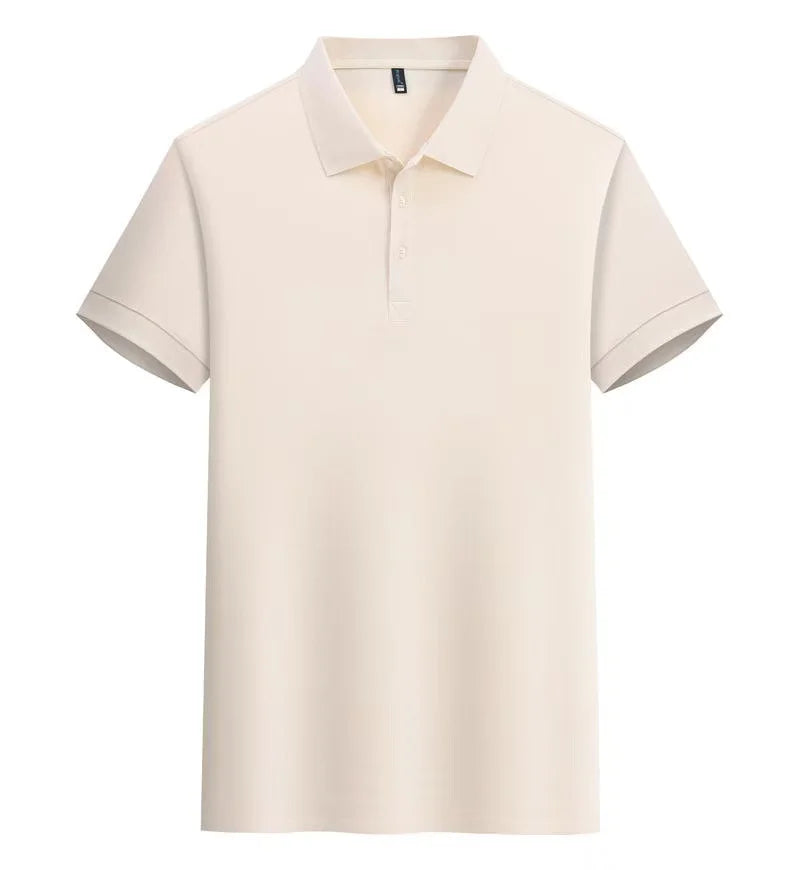 2025 Hot Sale Men's Summer Casual Breathable Comfortable Polo Shirt Men's Solid Color High Quality Short Sleeve T-Shirt ﻿