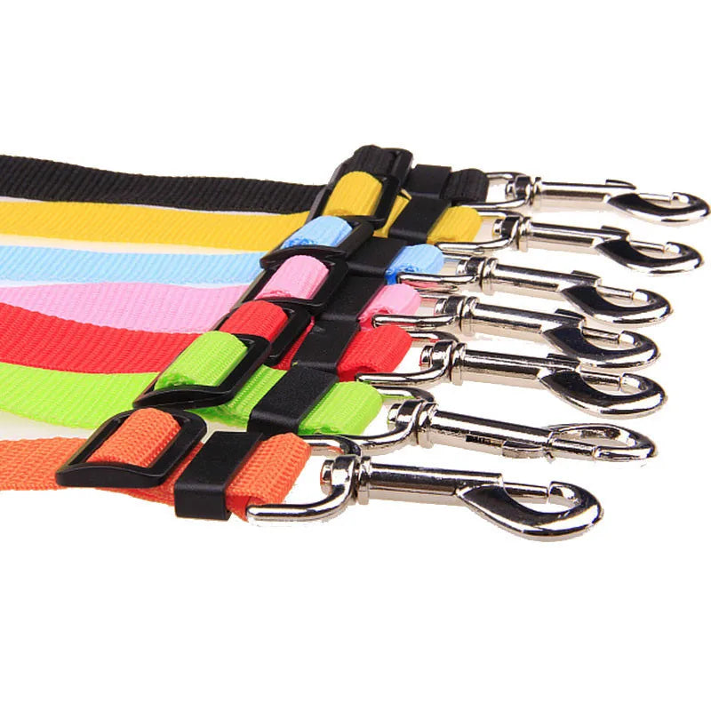 Car Seat Belt Pet Dog Leash Adjustable Lead Leash Safety Travel Clip Puppy Collar Leash Pet Supplies Dog Accessories Dropship