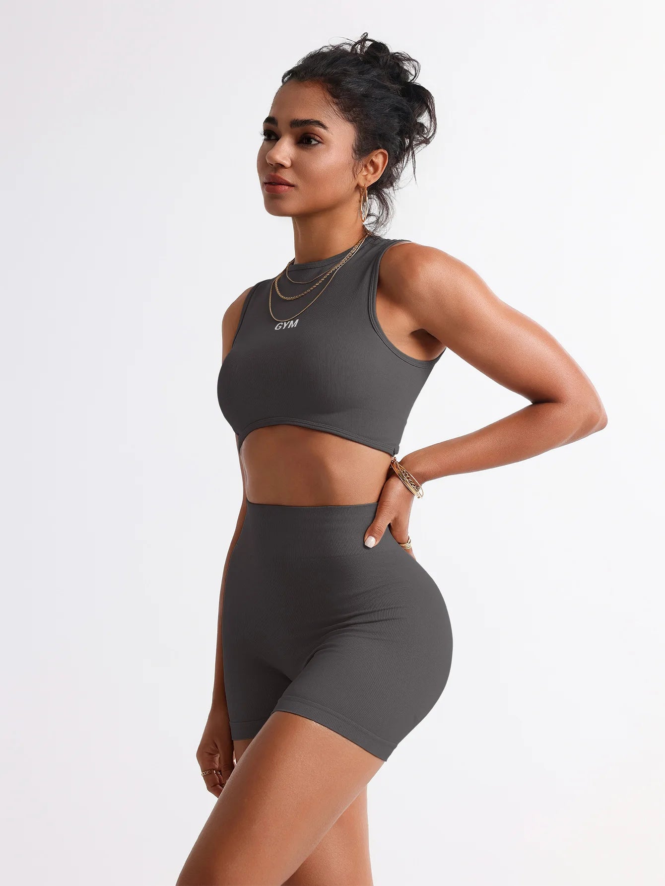 LEOSOXS 2pcs Seamless Yoga Set Gym Clothes Athletic Wear Yoga Suits Women Fitness Set Tracksuits Sports Bra Leggings Sportswear