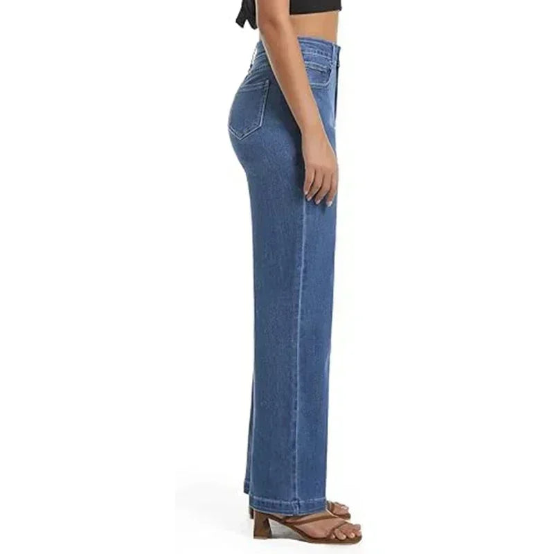 Retro Straight High Waist Jeans