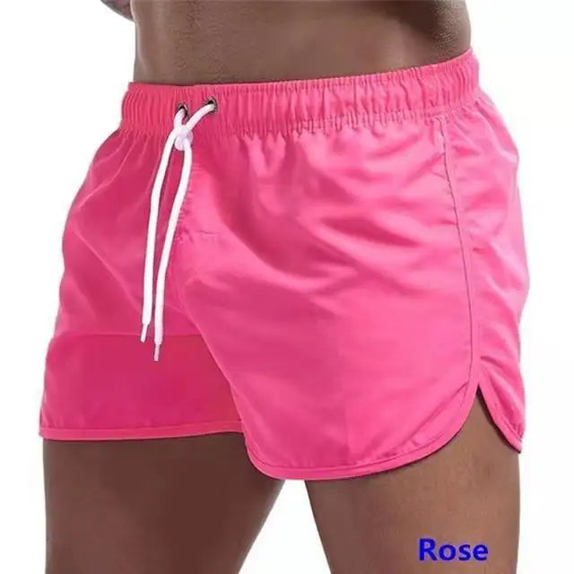 Summer Casual Shorts Men Breathable Beach Shorts Ice Silk Comfortable Fitness Basketball Sports Short Pants Male Running Shorts