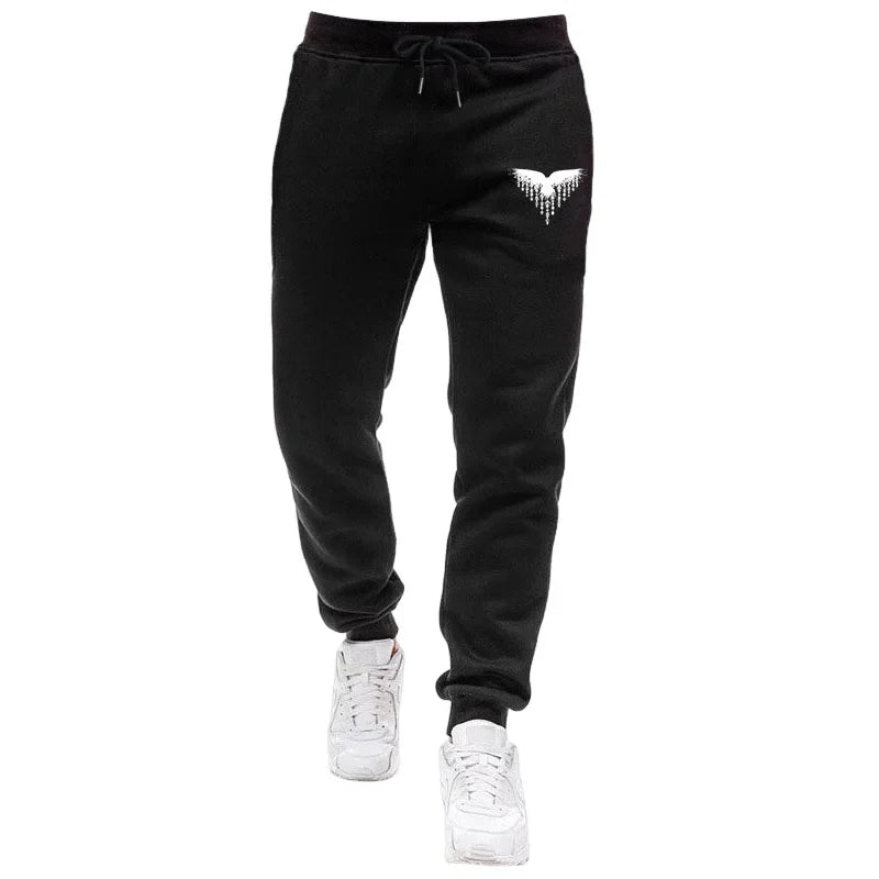 Men's Tracksuit Zipper Coat and Black Sweatpants Outdoor Casual Sporty Hoodie Jogging Suit Male Autumn Training Set Sweatshirts