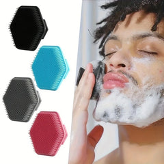 Men'S Beard Brush, Gentle To Remove Dead Skin, Soft Bristle Design Enhances Shaving Experience, Deep Cleaning And Care Tool