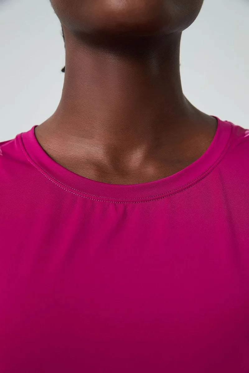 Yoga Sport Top Women Gym T Shirt Workout Clothing Wear Loose Cover Hip Shirt Quick Dry Vest Cropped Blouse Cool Tank Tops