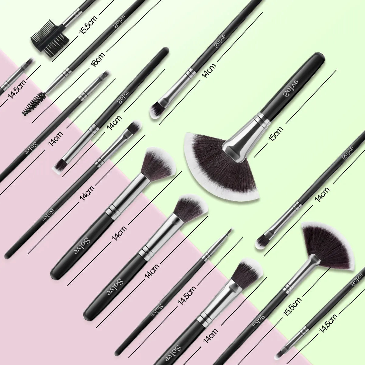 Premium Black 32 Brush Set