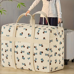 1pc Foldable Luggage Organizer Bag with Cute Puppy Pattern,Large Capacity Space-Saving Travel Storage Bag,Durable Polyester bag