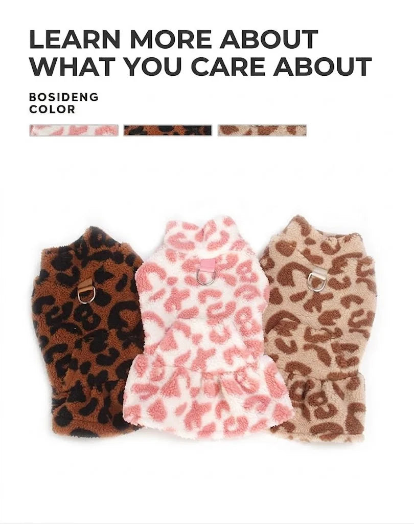 Leopard Print Dog Princess Skirt