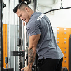 Men's Gym T Shirts Quick Dry Short Sleeve Summer Sports T-shirt Elastic Fitness Workout Tops Casual Bodybuilding Athletic Tee