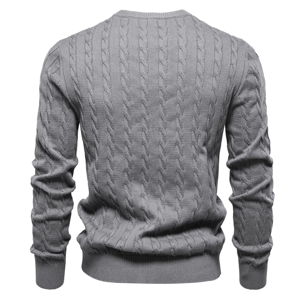 Giraffe Embroidered Knit Pullover
