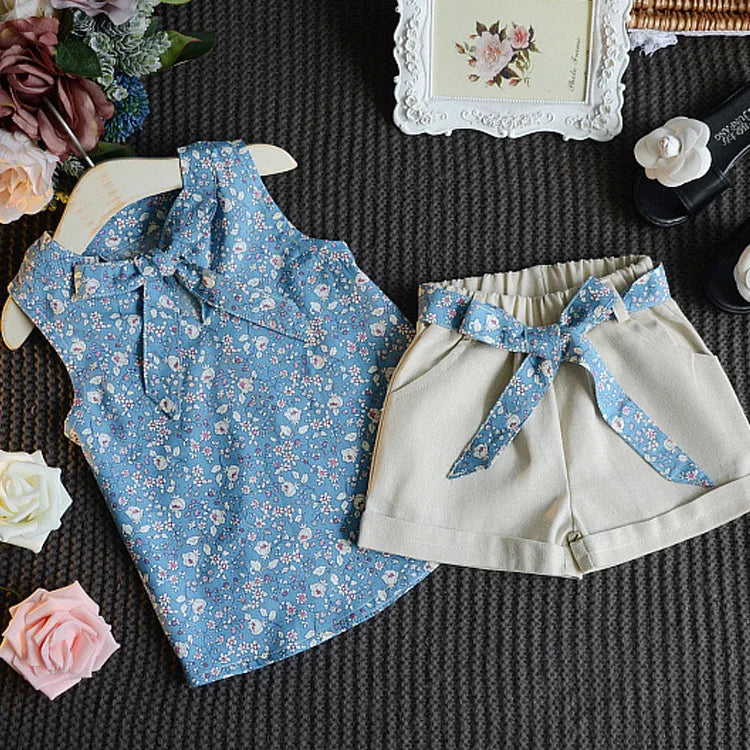 Sunny Sleeveless Baby Girl Set