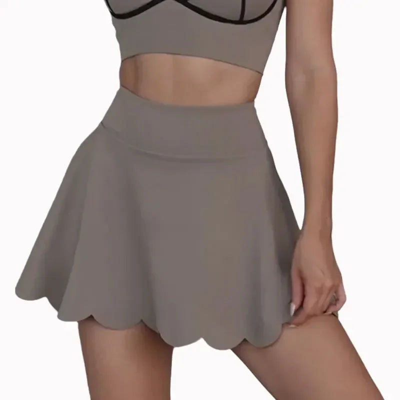 Slim Fit Tennis Skirt Shorts