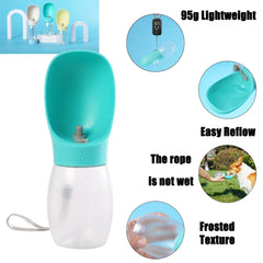 Pet Dog Water Bottle 300ML Puppy Drinking Bowls For Small Medium Dogs Cats Hiking Portable Cat Feeder Golden Retriever Supplies