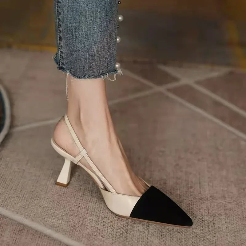 High Heels Summer New Arrival Fashion Buckle Pointed Heel Sandals Women Comfort Simplicity Stilettos Sandalias De Mujer