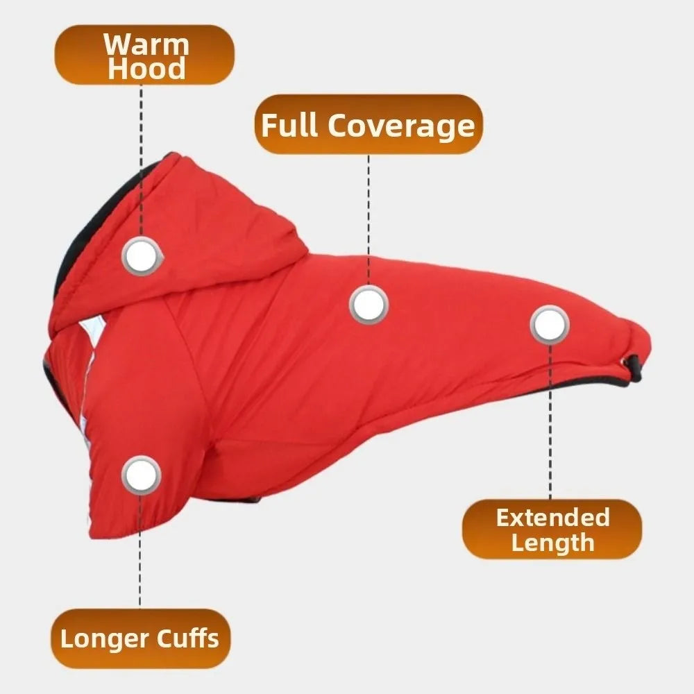 Windproof Reflective Winter Dog Coat