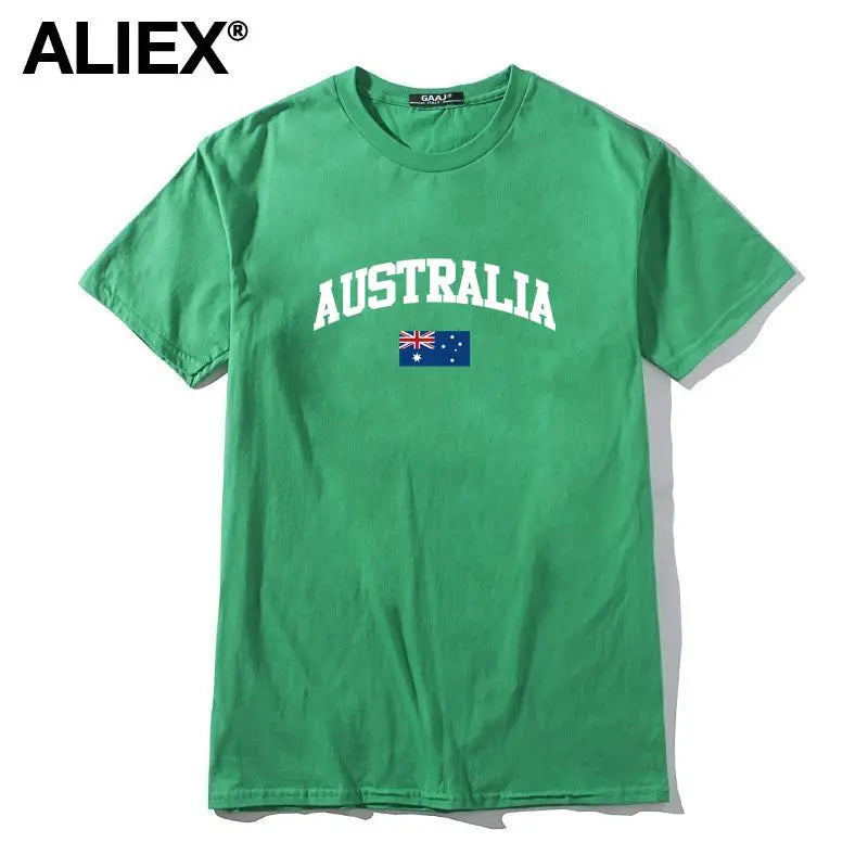 Australia Flag Cotton Graphic Tee
