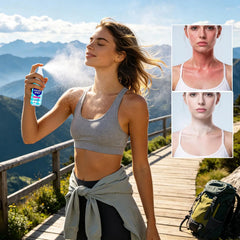 Cooling Spray for Body 50ml Summer Face Refreshing Mist Mint Scent Instant Cooling Spray for Adults Outdoor Activities Workout