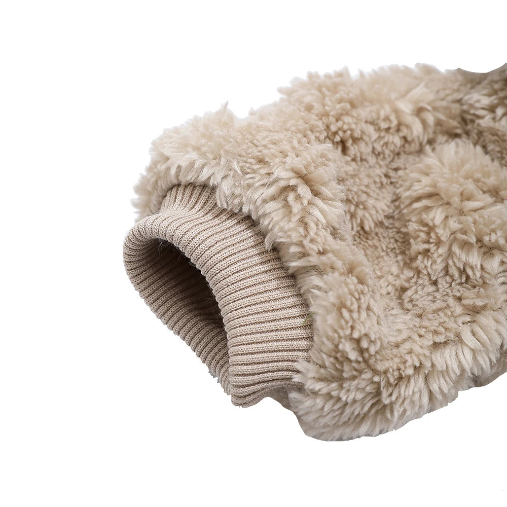 Pet Dog Clothes Cozy Soft Fleece Puppy Cat Jumpsuit For Small Medium Dogs Cats Winter Warm Clothes With Elasicity Yorkshire Pug