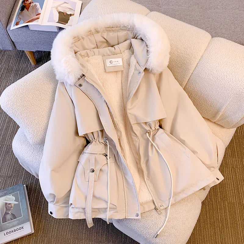 Fleece Lined Hooded Winter Puffer