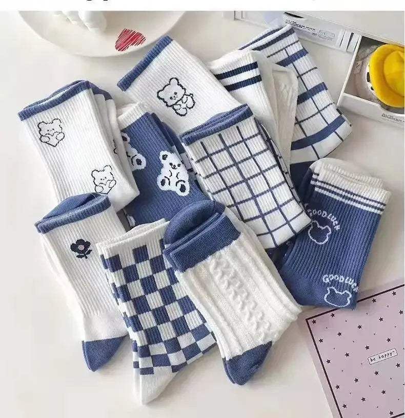 Striped Plaid Sport Socks