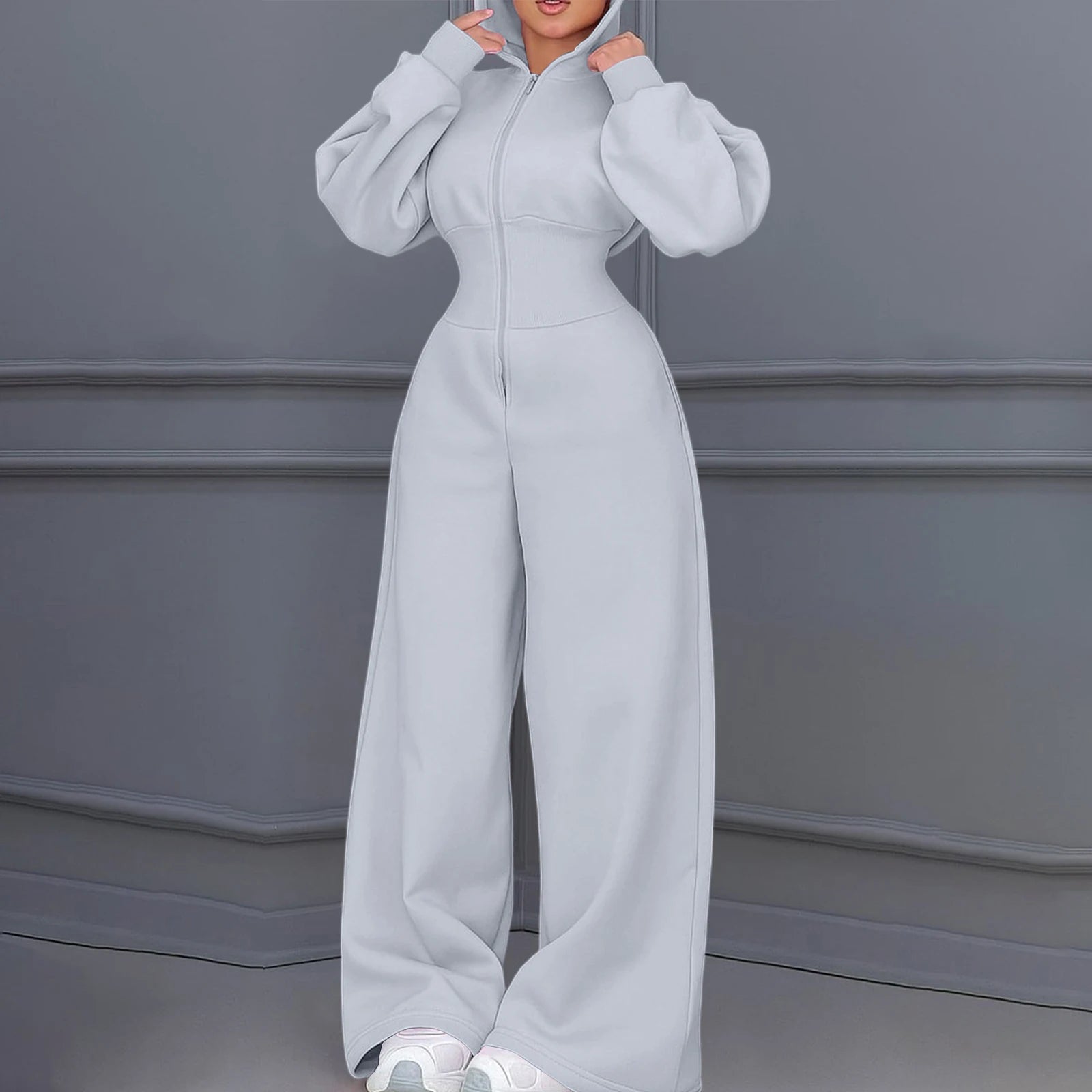 Casual Hooded Winter Jumpsuit