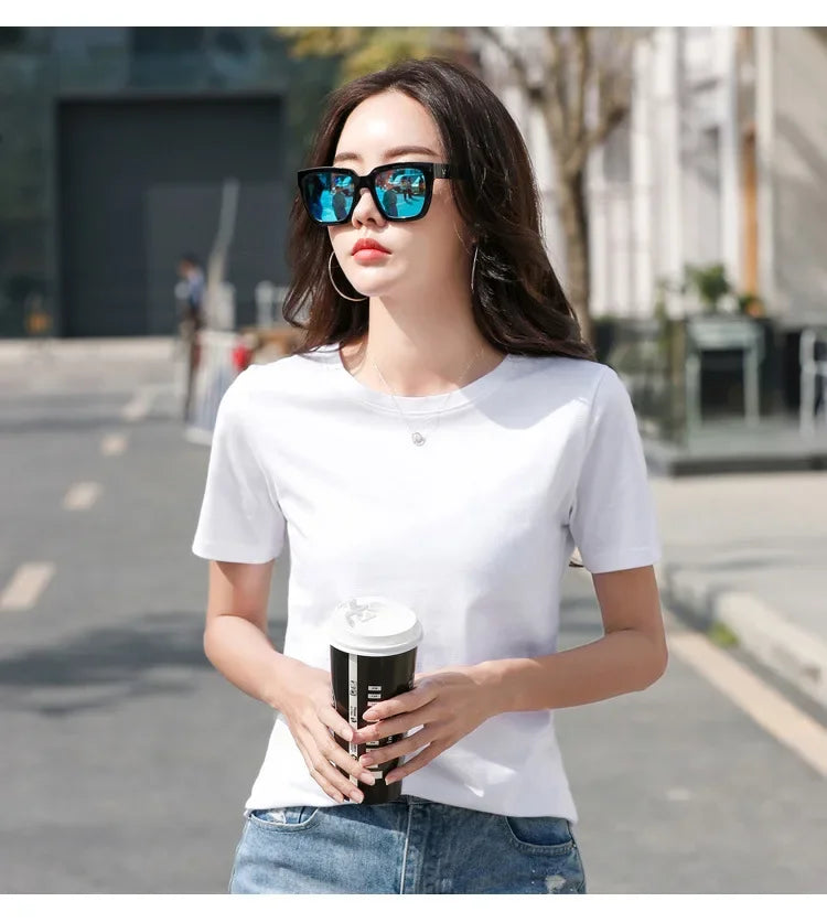 Pure Cotton Casual Loose Tee