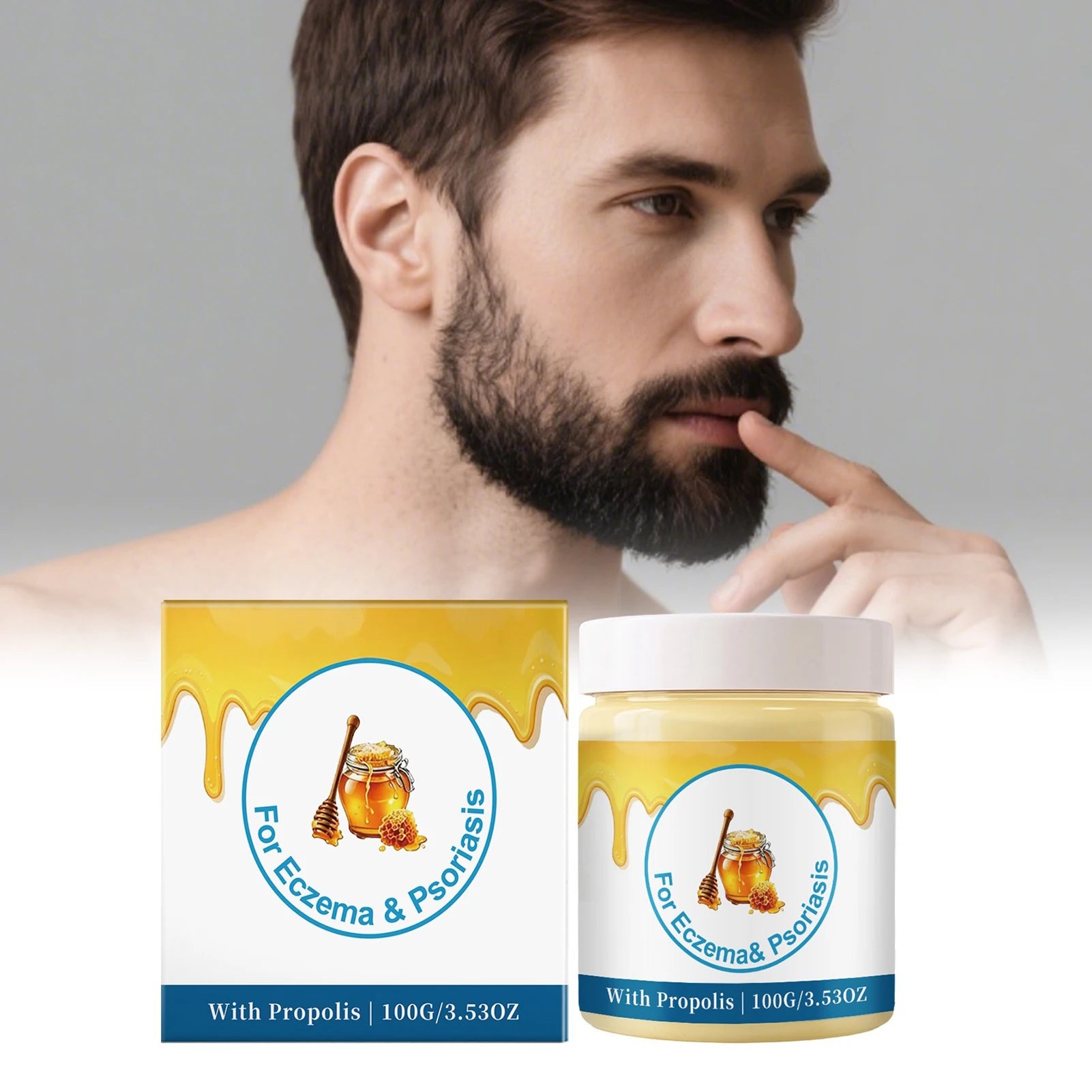 Bebeard Moisturizing Gel, Men's Beard Conditioner, Hydrates Skin Underneath, Professional Barbershop Beard Care Product