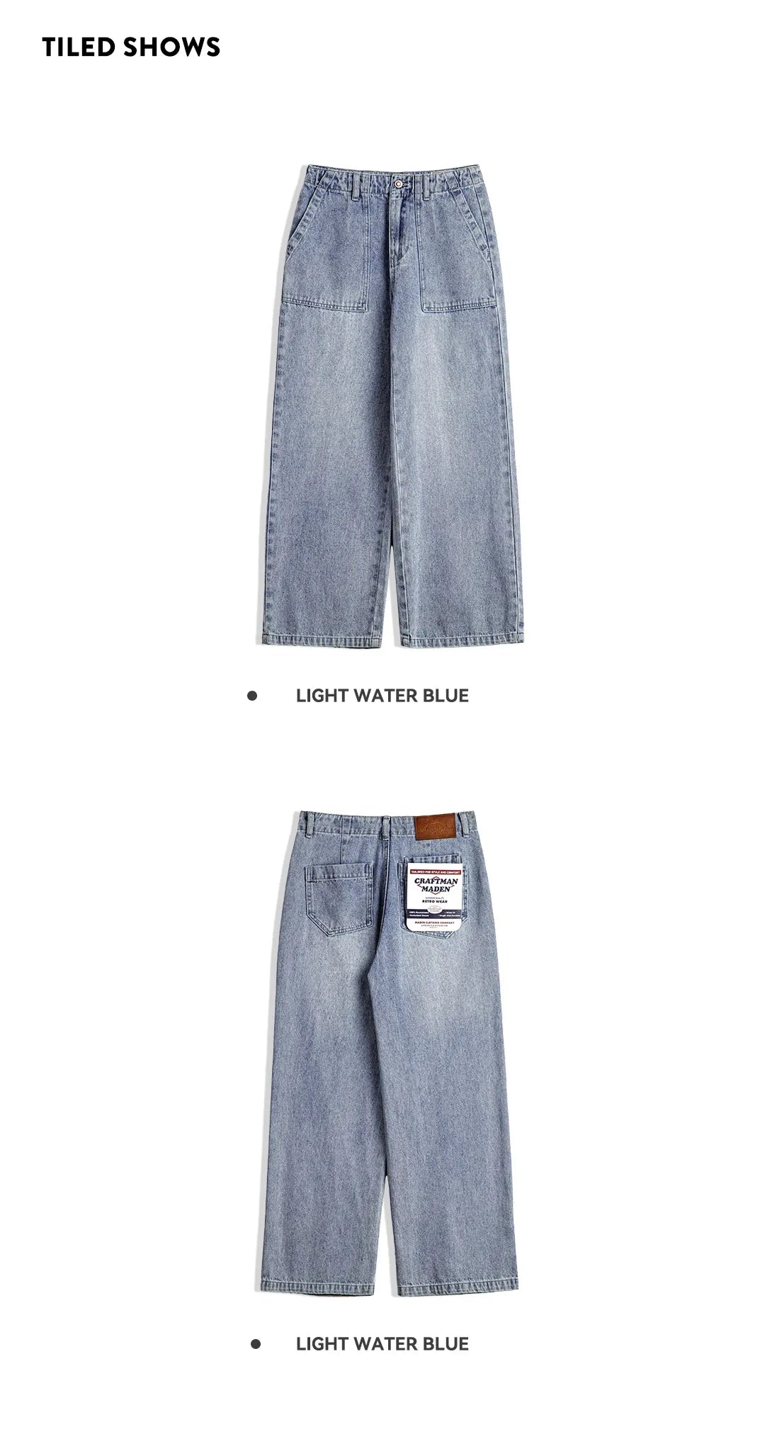 High Waist Vintage Straight Jeans