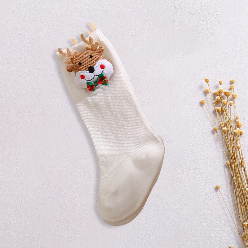 Festive Toddler Reindeer Winter Socks