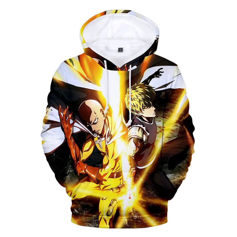 Coat Anime Saitama Oppai Hooded Hoodie Men Women Fleece Sweatshirt Fashion Harajuku Jacket Brand Clothes Cosplay Costume