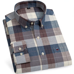 Oxford Striped Cotton Casual Shirt