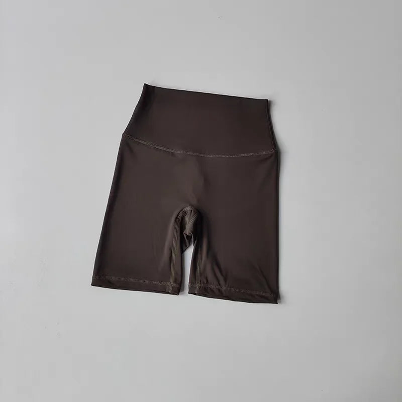 High Waist Naked Feeling Yoga Shorts for Women Fitness Running Shorts Cycling Sports Leggings Summer Workout Gym Running Shorts