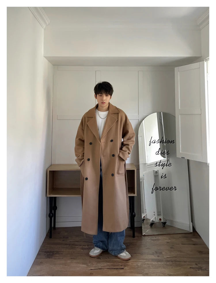 Winter Woolen Long Trench Coat