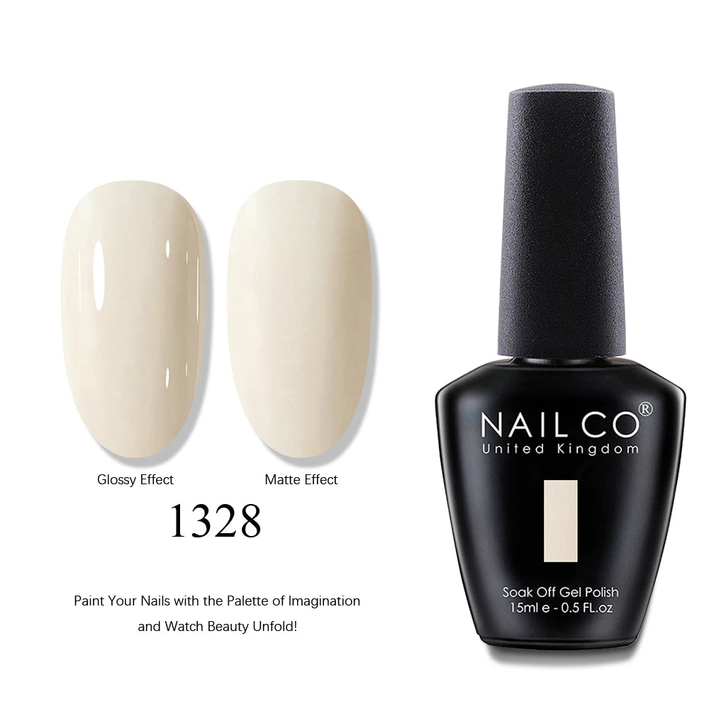 NAILCO 2025 Hot 15ML Gel Nail Polish Nails Semi-permanent UV Varnish High Quality Glass Bottle Nail Art Polish For Manicure