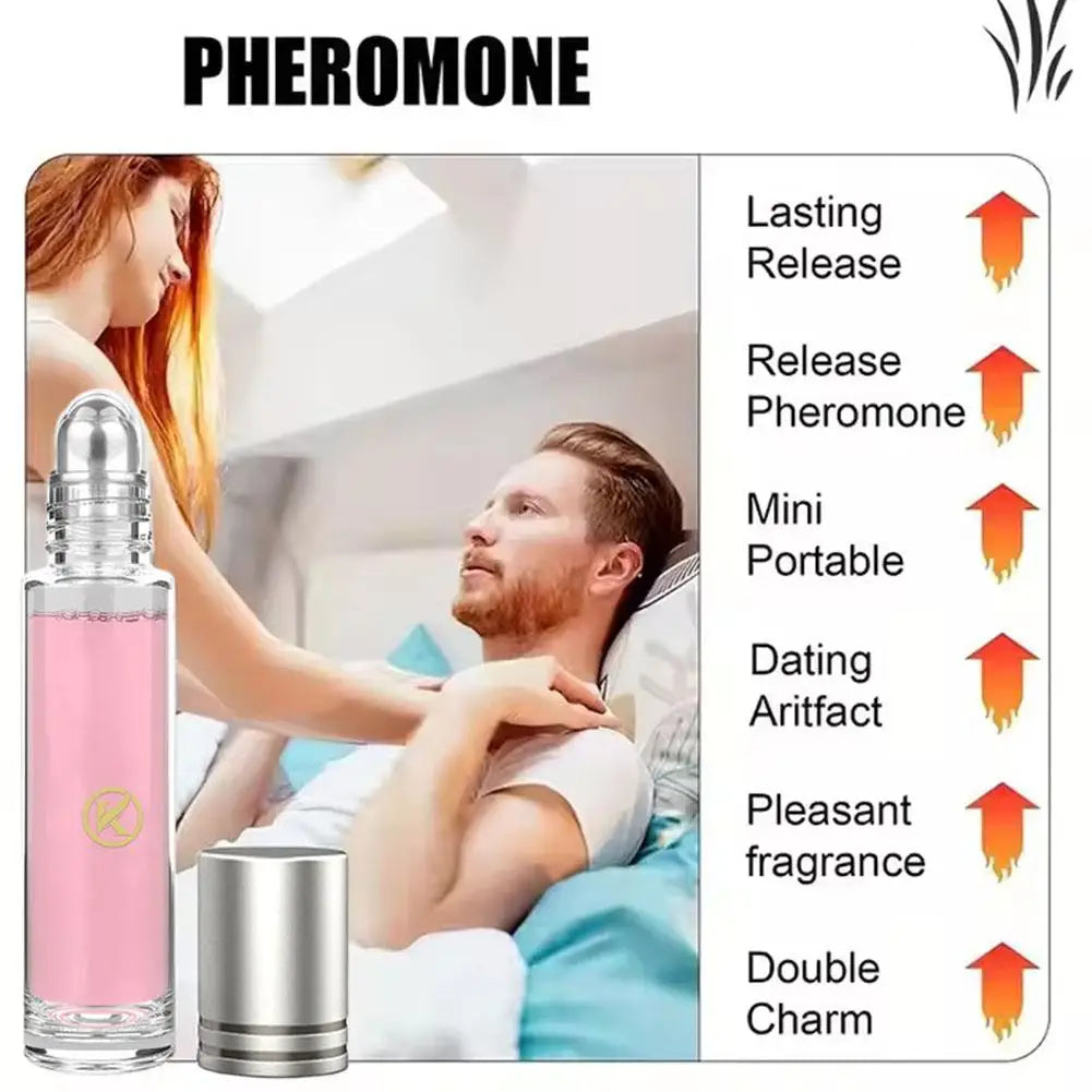 10ml Pheromone Temptation Lasting Dating Ball Body Parfum Mini Portable Unisex Roll On Eau De Toilette Fresh Natural Fragrance